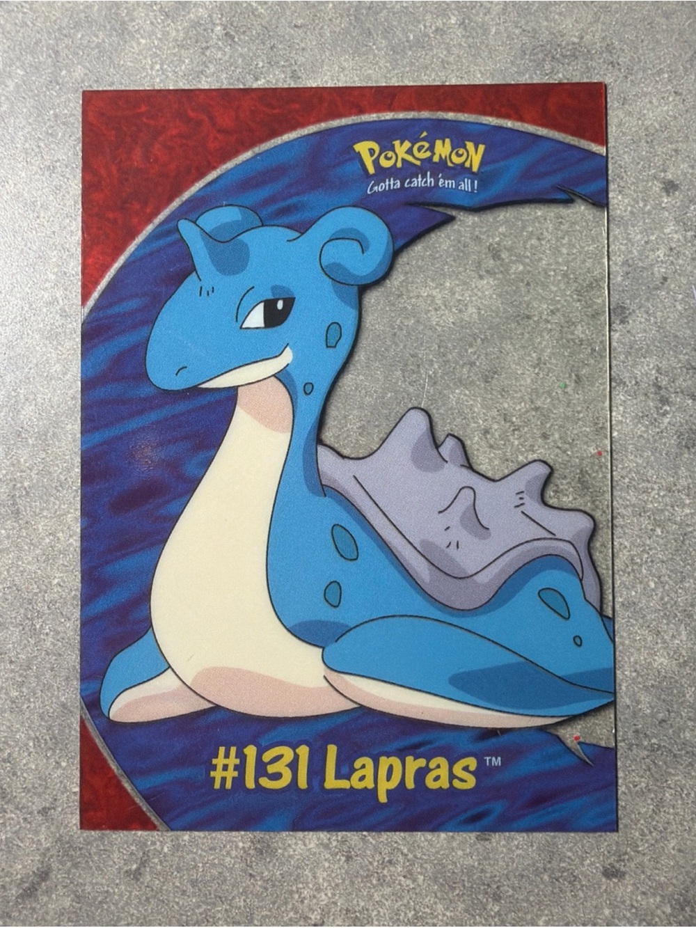 Lapras Clear card Pokemon  (Topps Tv Animation) series 3 PC10 #131